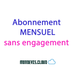 Abonnement mensuel sans engagement au logiciel devis et facture